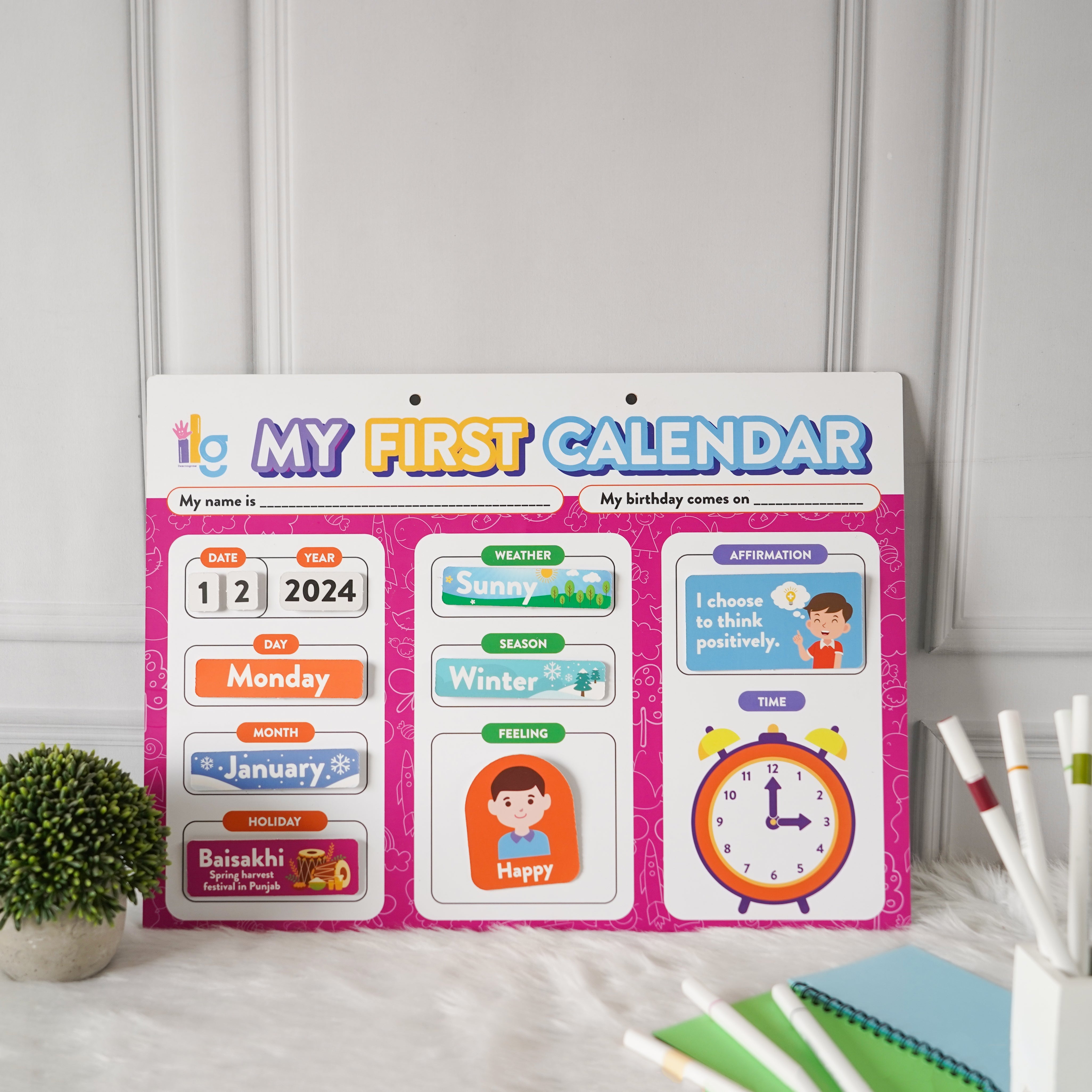 iLearnNgrow My First Home Calendar