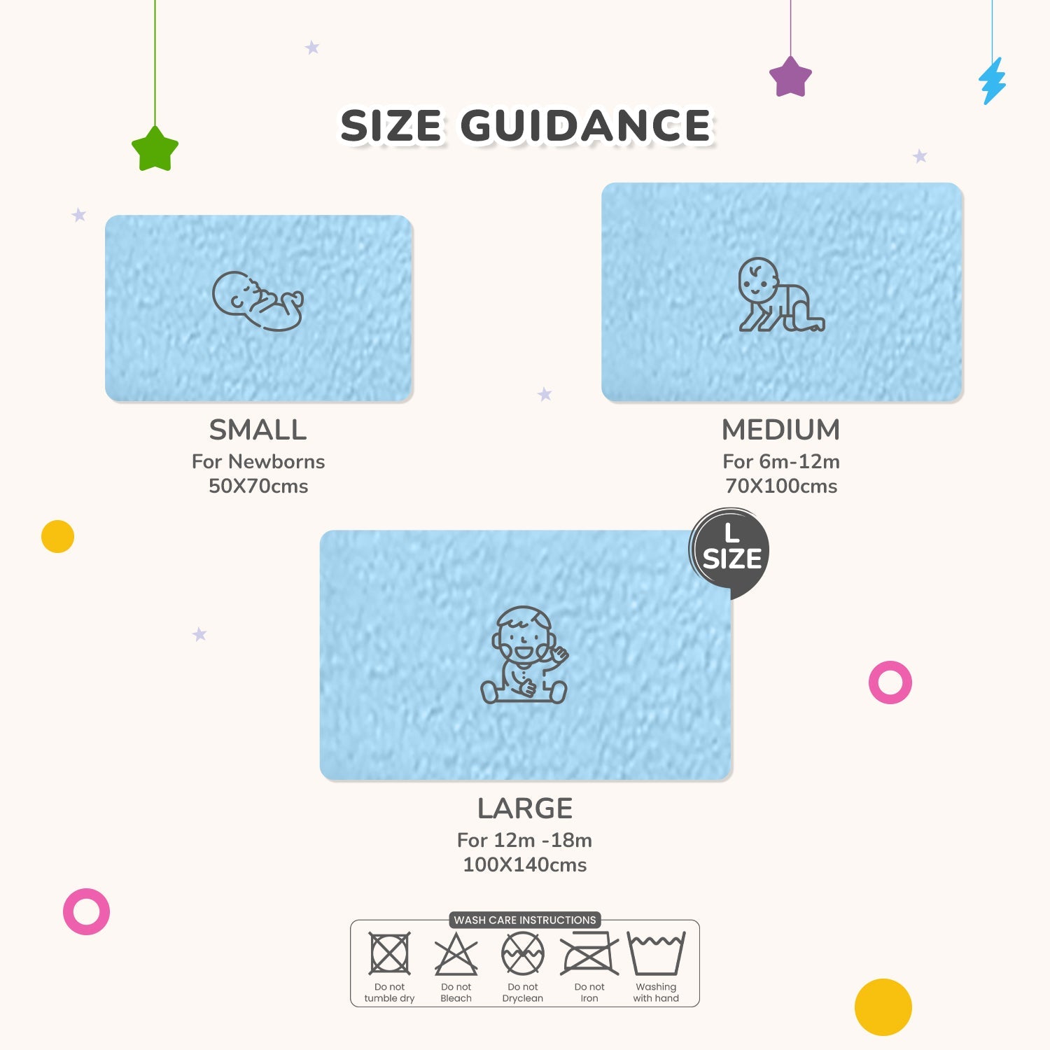 R for Rabbit Dry Nap/Dry Mat Bliss- L- Blue