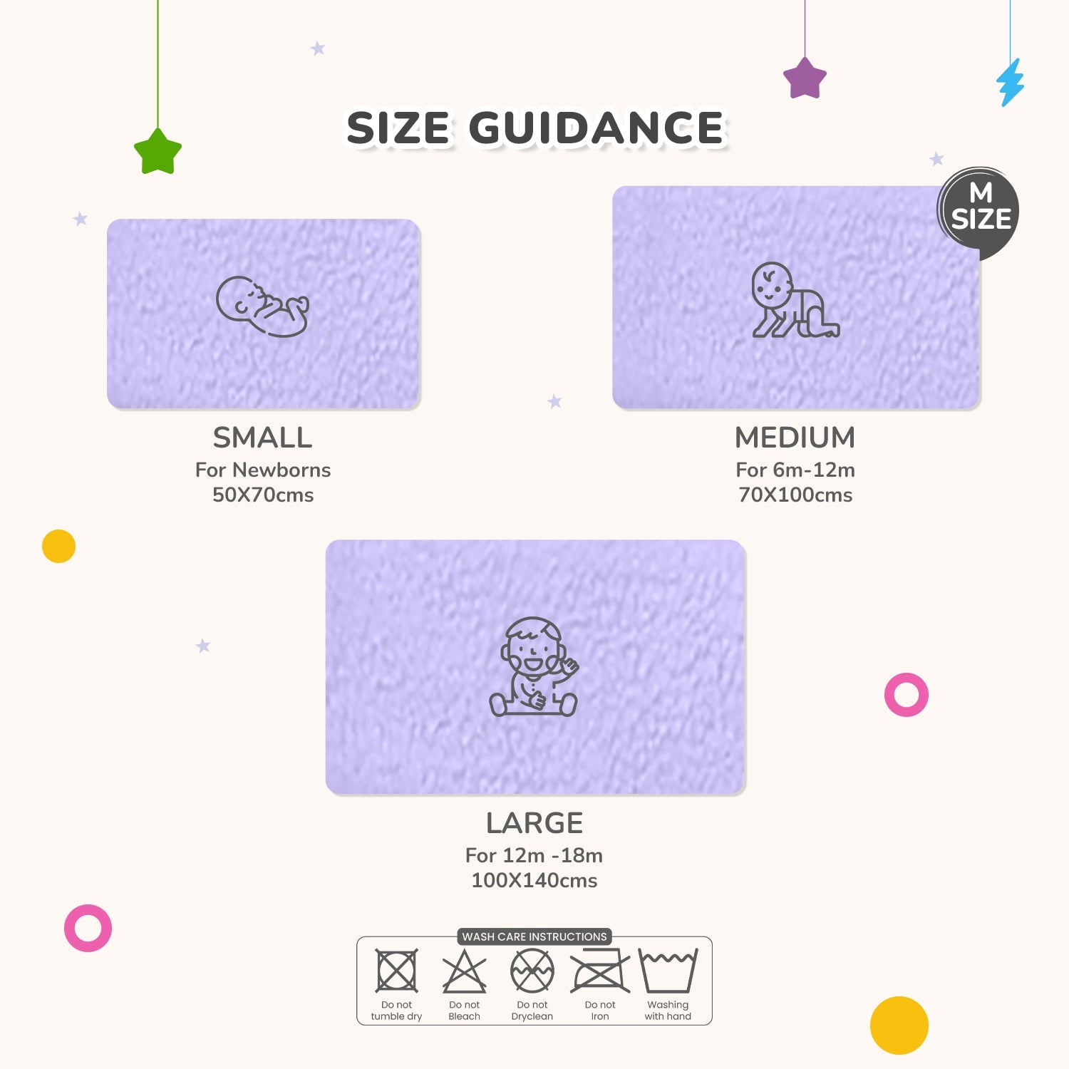 R for Rabbit Dry Nap/Dry Mat Bliss- M- Purple