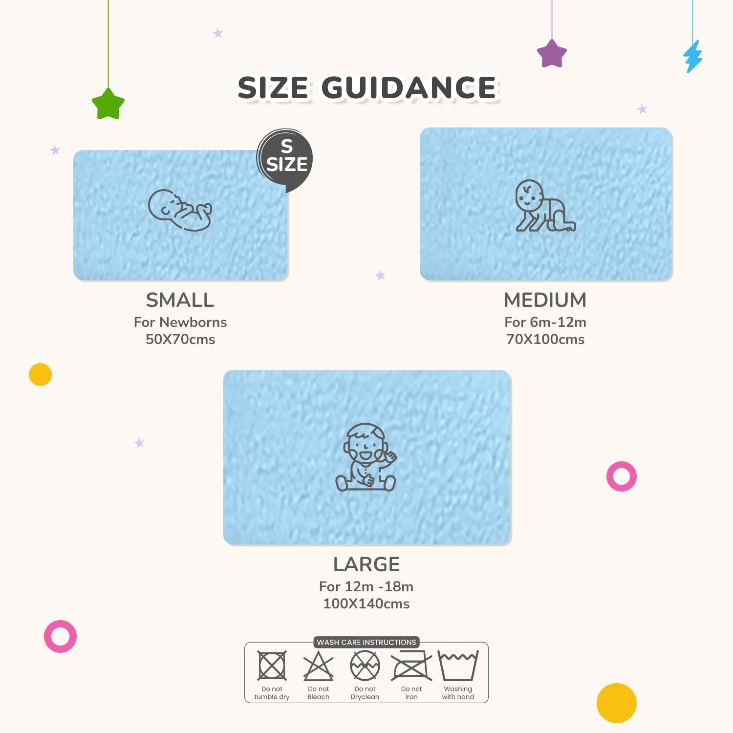 R for Rabbit Dry Nap/Dry Mat Bliss- S- Blue