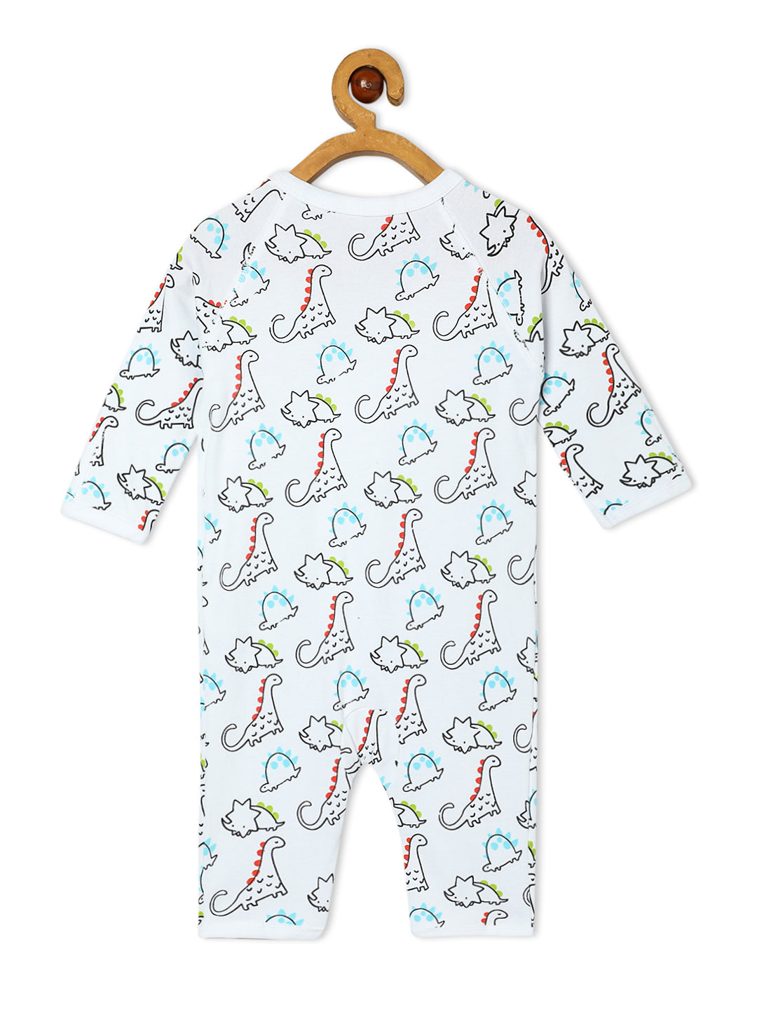 Jabla Infant Romper Combo Of 3: Dinos On The Round- Foxier Than The Fox-Staying Pawsitive