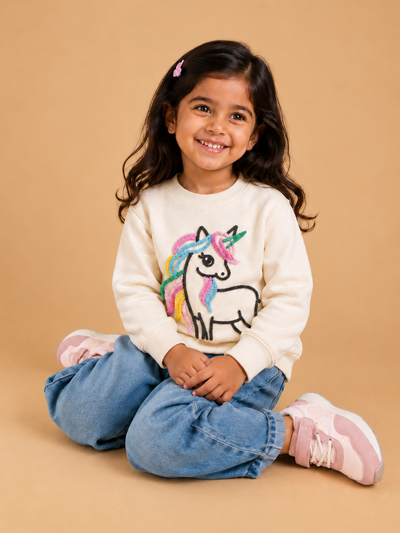 Dreamy Unicorn Kids Sweatshirt | 1-6 Years