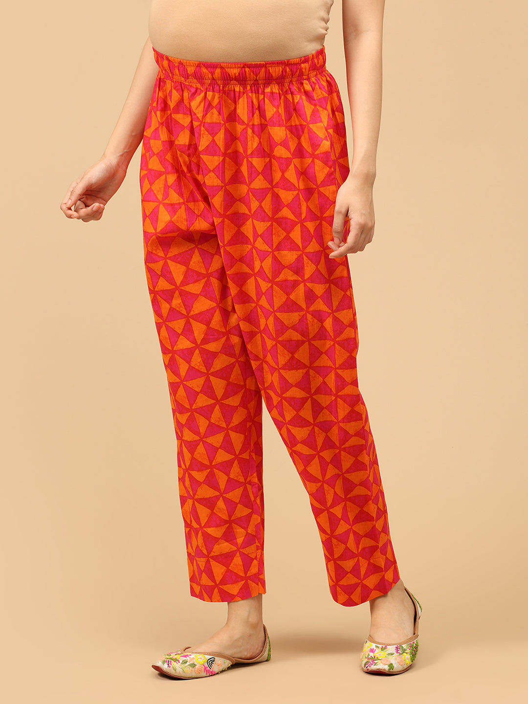 Electric Petals Maternity and Nursing Kurta Set With Dupatta