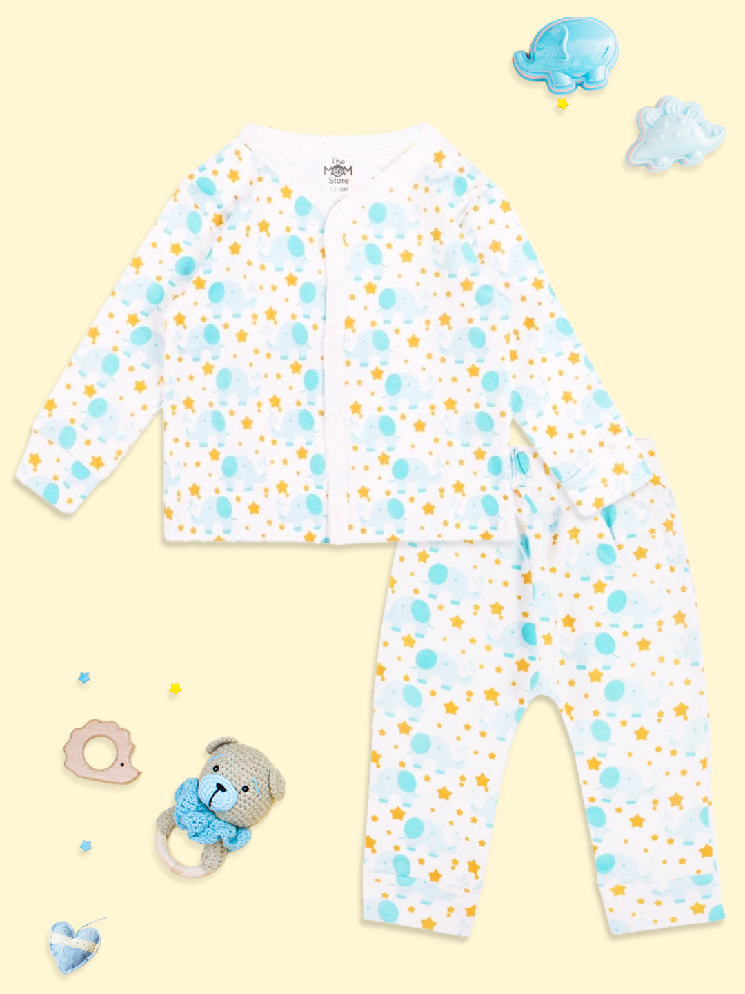 Elephantastic Newborn and Infant Pajama Set