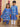 Ethnic Set-Blue Royal Floral Girls Kurta Set with Blue Royale Boys Jacket And Kurta Pajama Set