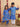 Ethnic Set-Blue Royal Floral Girls Kurta Set with Blue Royale Boys Jacket And Kurta Pajama Set