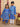 Ethnic Set-Blue Royal Floral Girls Kurta Set with Blue Royale Boys Jacket And Kurta Pajama Set