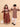 Ethnic Set-Rust Kalamkari Girls Lehenga Set and Boys Kurta Set