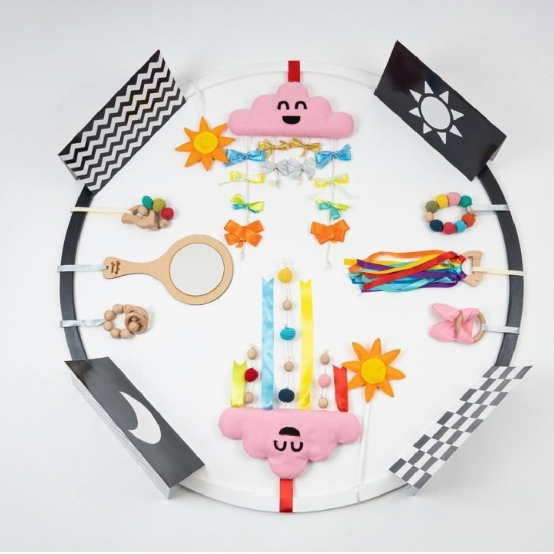 Rocking Potato Developmental Activity hoop (with toys)