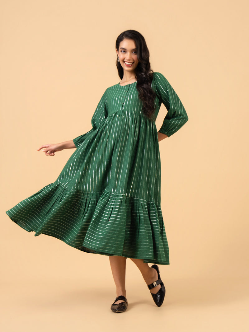 Fern Glow Maternity and Nursing Dress