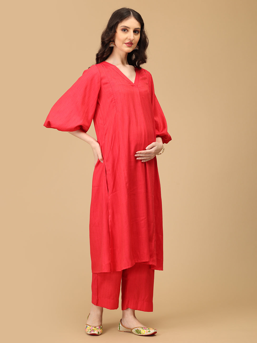 Fiery Fusion Maternity and Nursing Co Ord Set