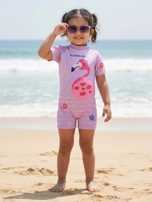 Flamingo Fandango Girls Swimsuit - The Mom Store