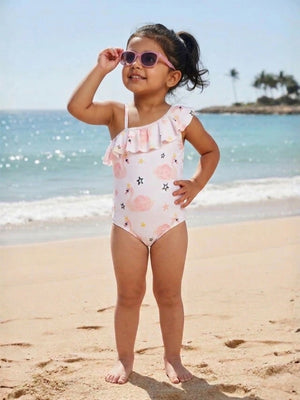 Flamingo Fling Girls Swimsuit - The Mom Store