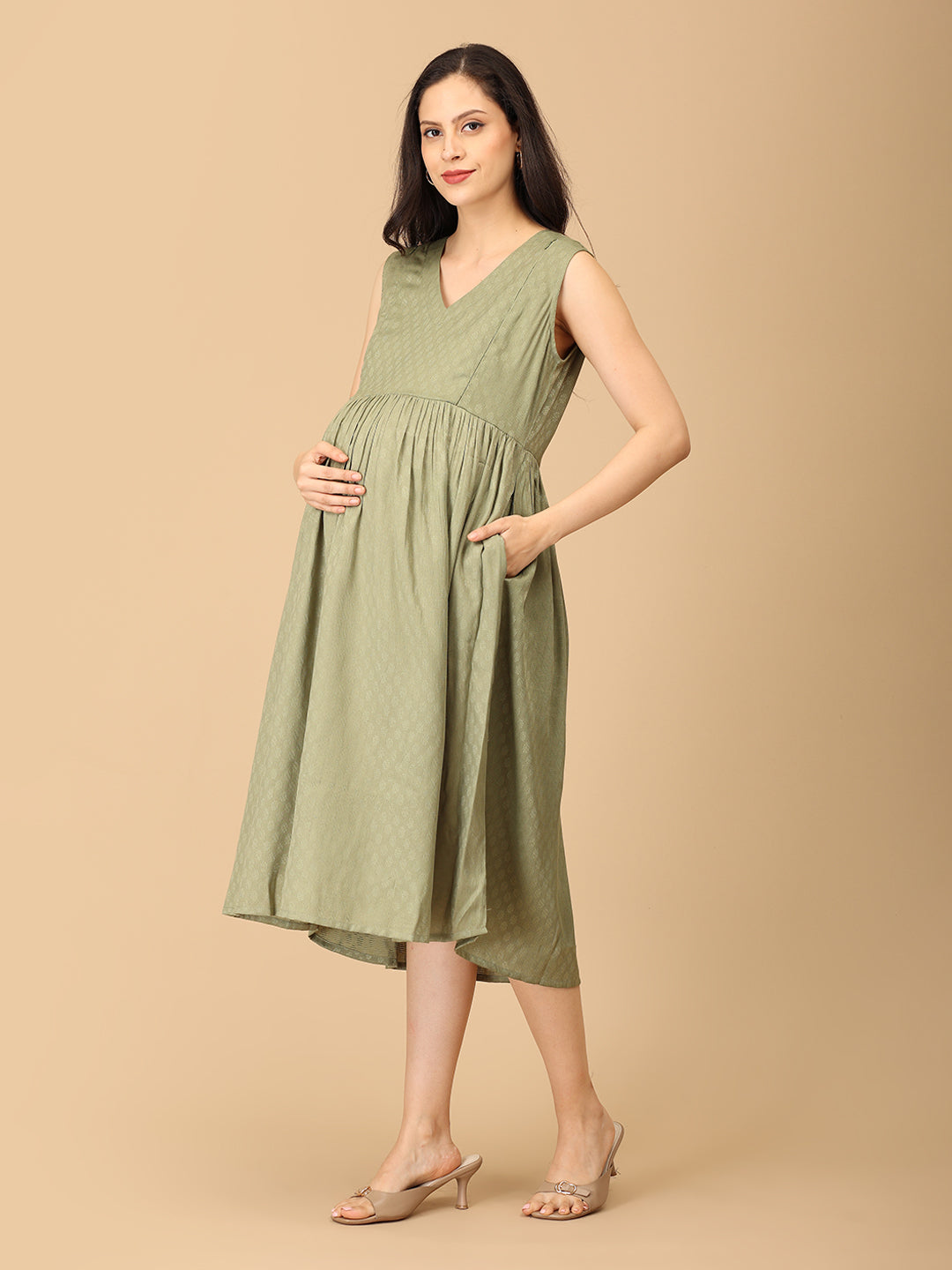Floret Fizz Maternity and Nursing Shacket Dress