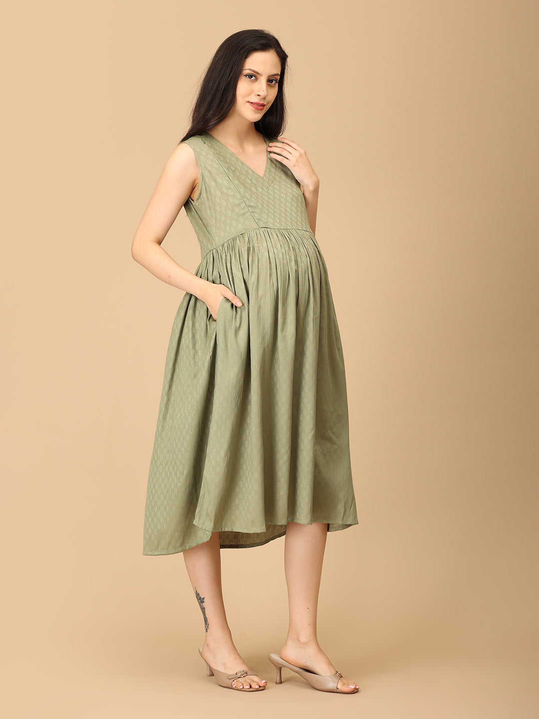 Floret Fizz Maternity and Nursing Shacket Dress