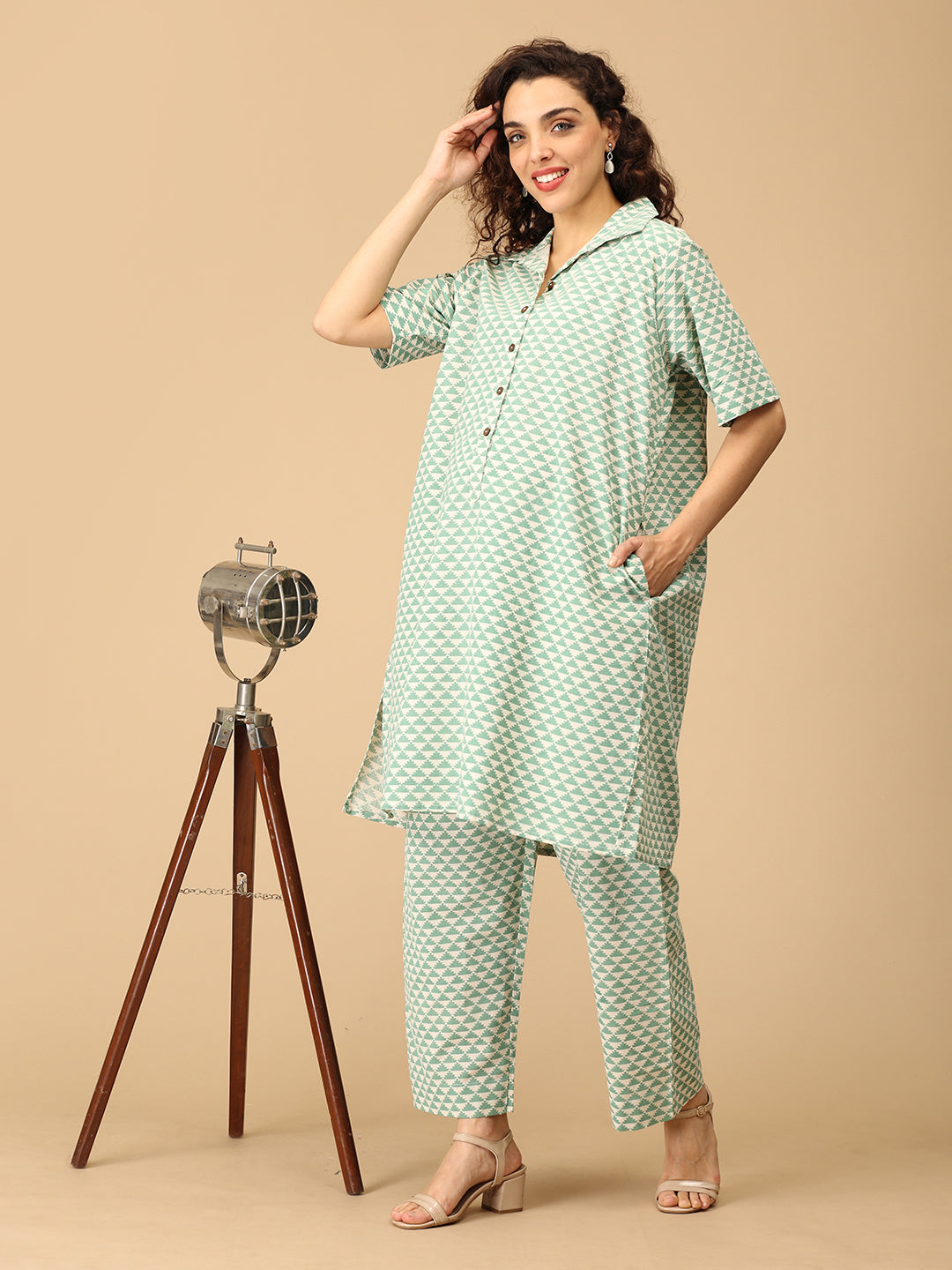 Geo-Mint-ry Maternity and Nursing Co Ord Set