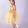 Golden Starlight Girls Tulle Dress