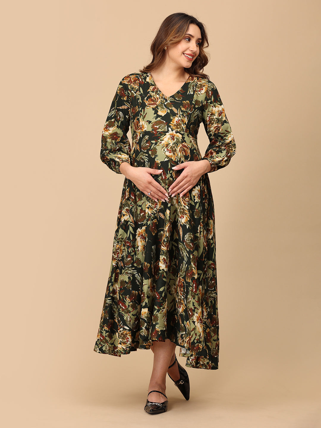 Grassy Gal Maternity and Nursing Maxi Dress