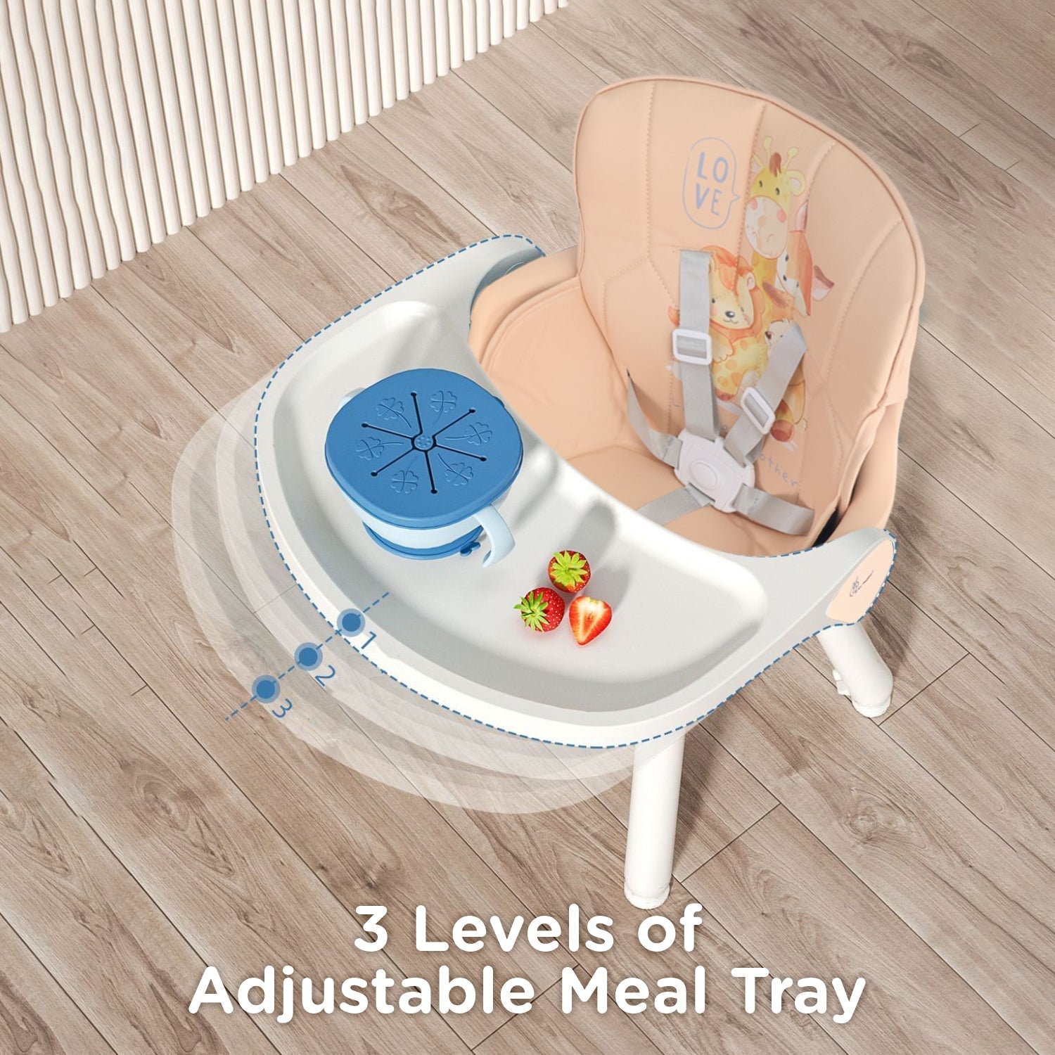 R for Rabbit Cherry Berry Safari Baby High Chair
