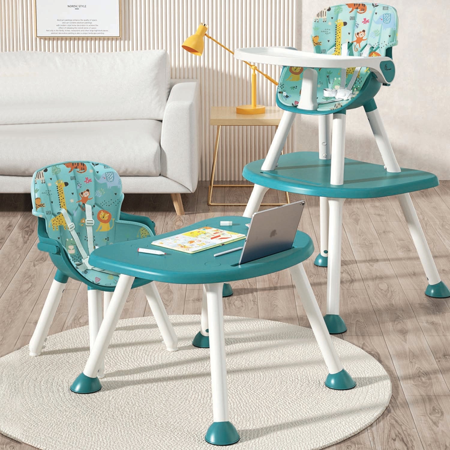 R for Rabbit Cherry Berry Safari Baby High Chair