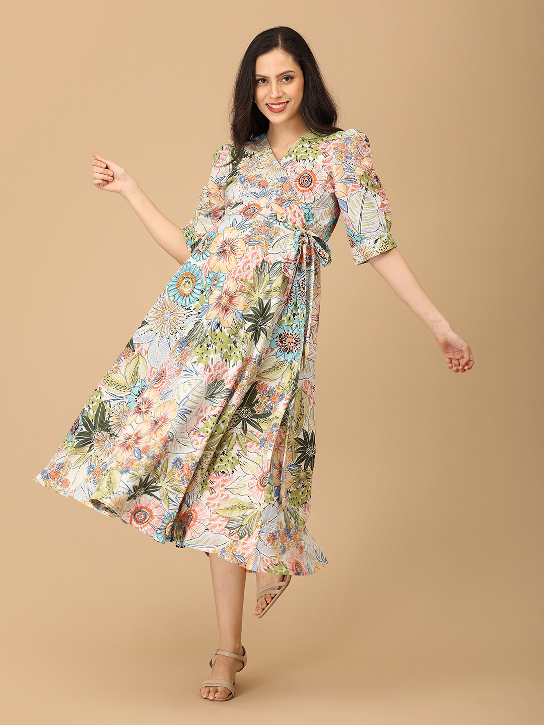 Huephoria Maternity and Nursing Wrap Dress
