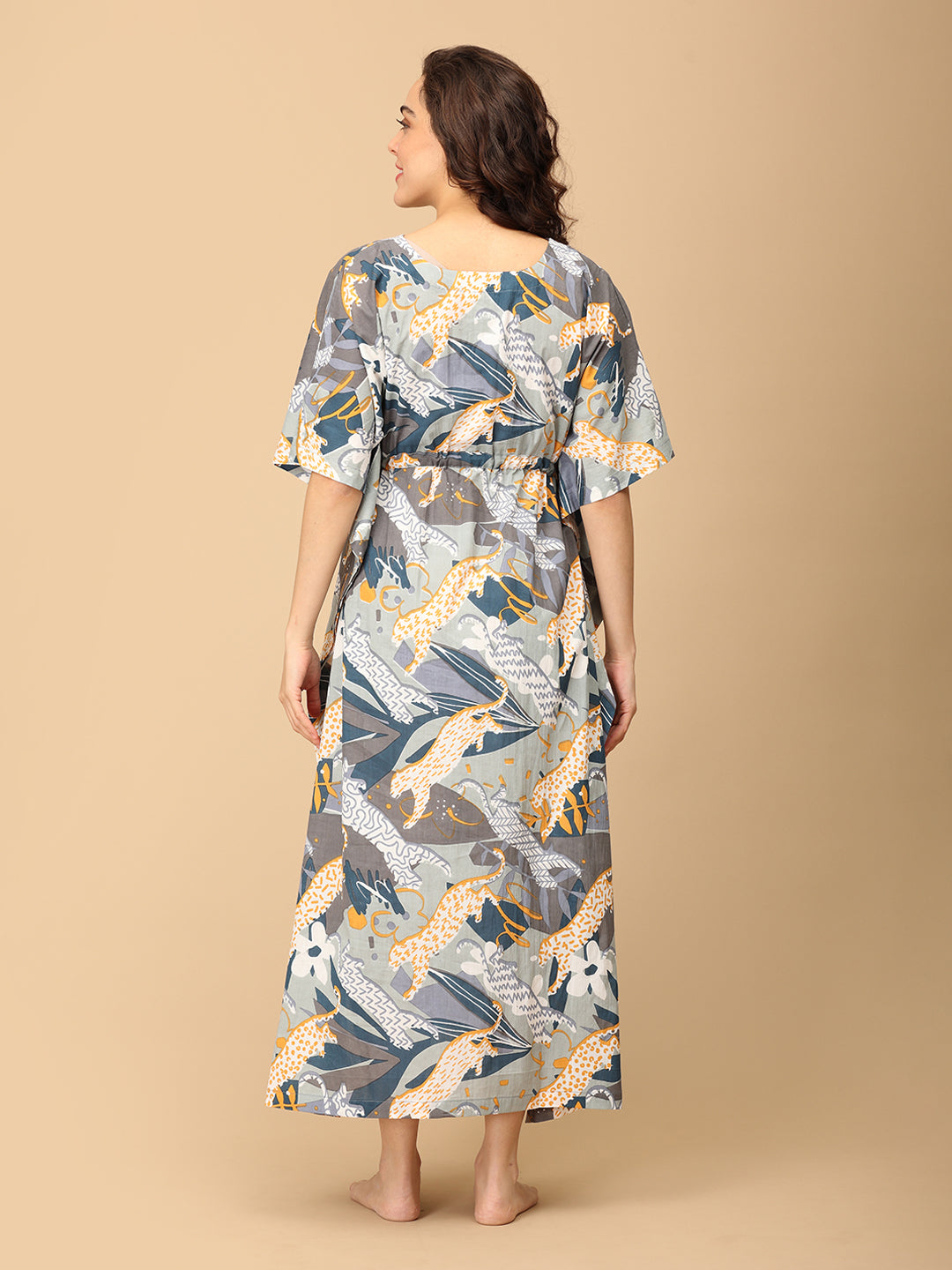 Huntress Haze Maternity and Nursing Kaftan Nighty
