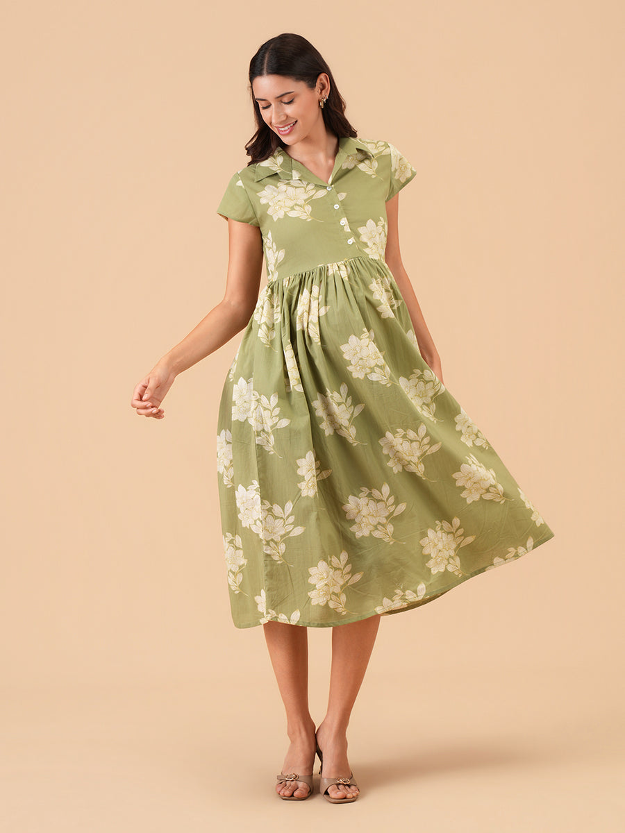 Hushed Hues Maternity and Nursing Dress