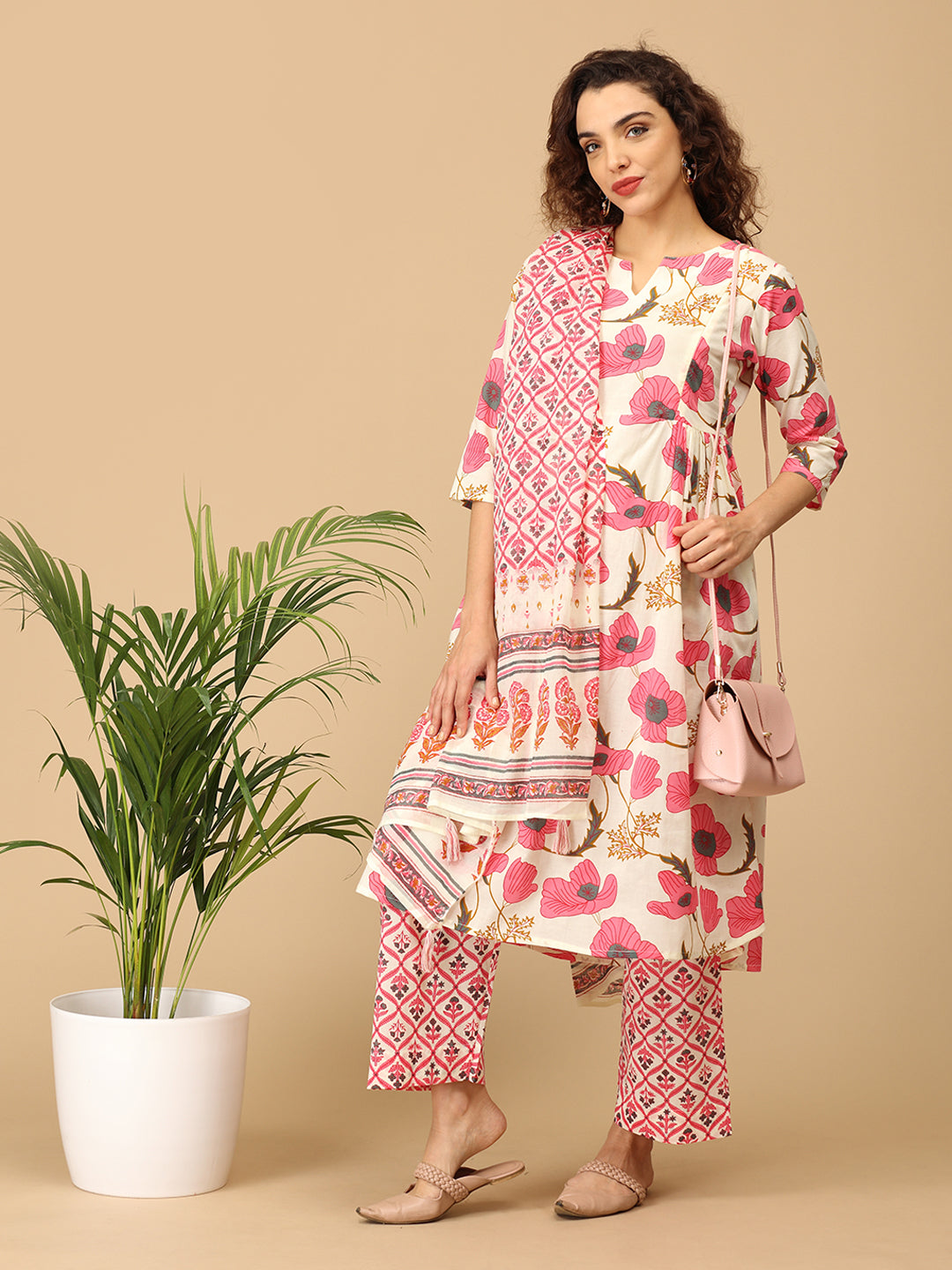 Husn-e-Haya Maternity and Nursing Kurta Set With Dupatta