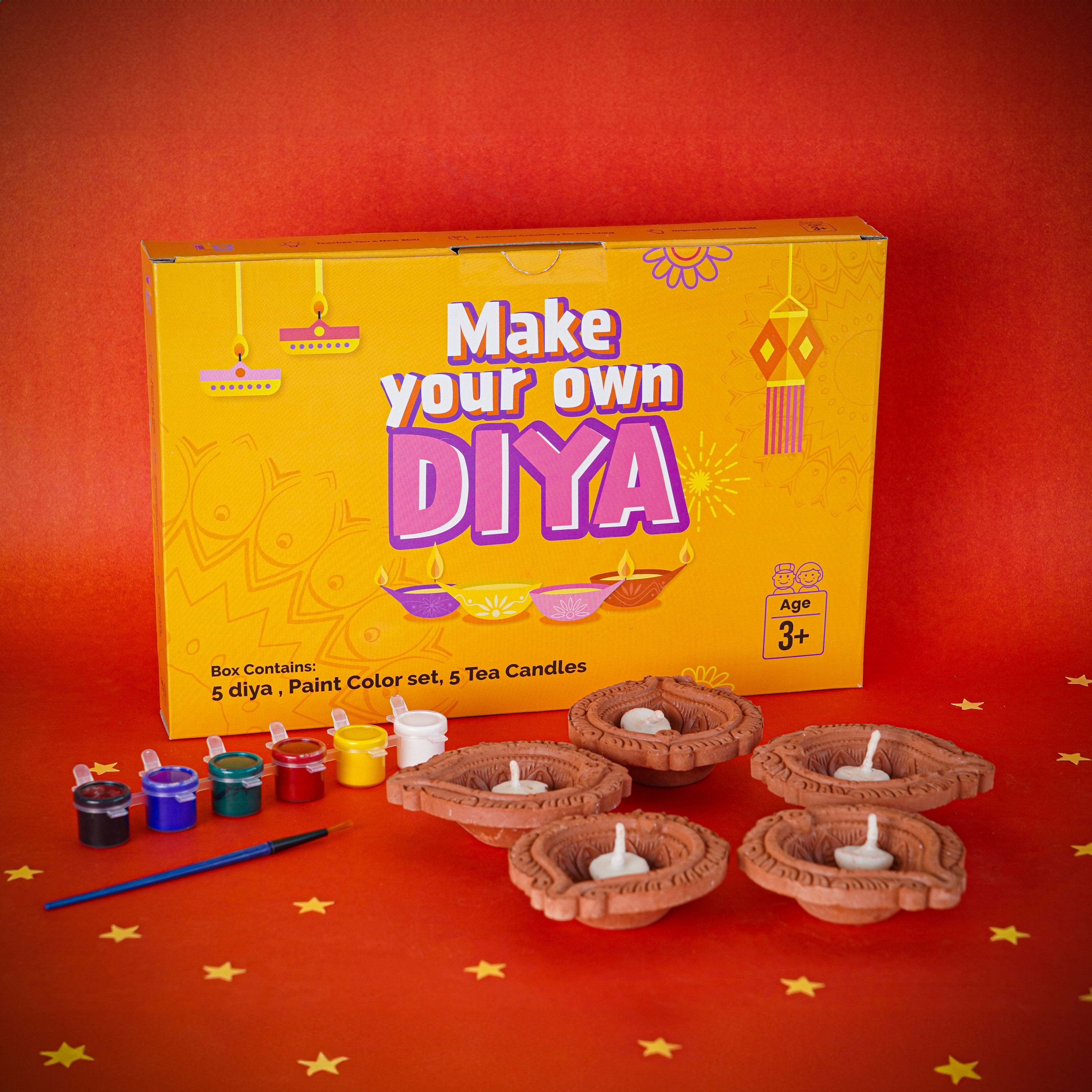 iLearnNgrow DIY - Paint and Decorate Your Own Diyas