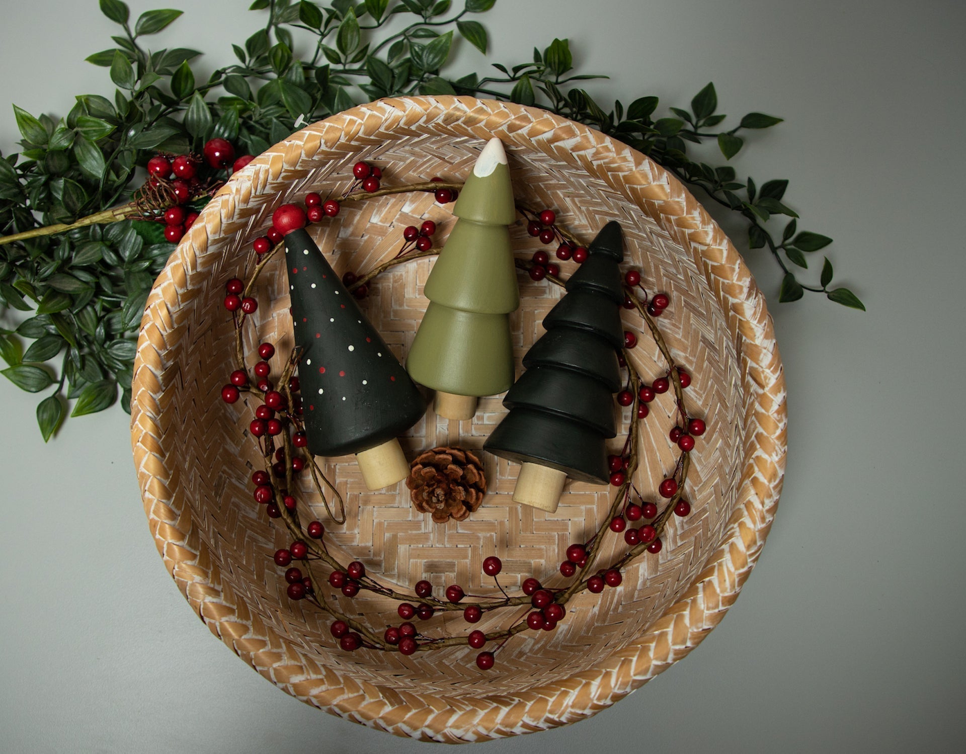 Birch & Bug Christmas Trees Set of 3