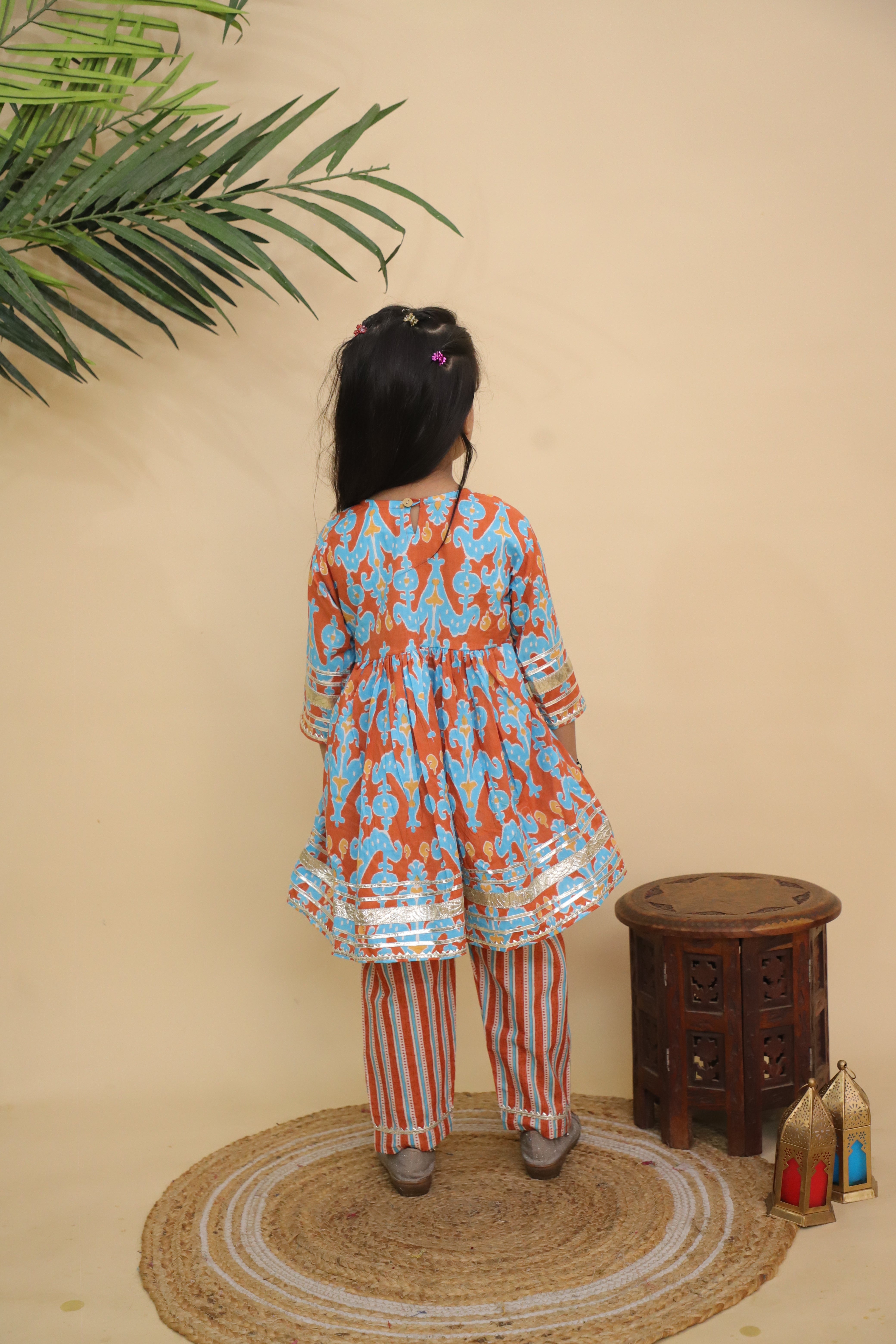 Ethnic Set - Rustic Roots Boys Dhoti Kurta and Girls Anarkali Kurta Set