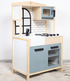 Birch & Bug WonderKitchen – Premium Wooden Play Kitchen - The Mom Store