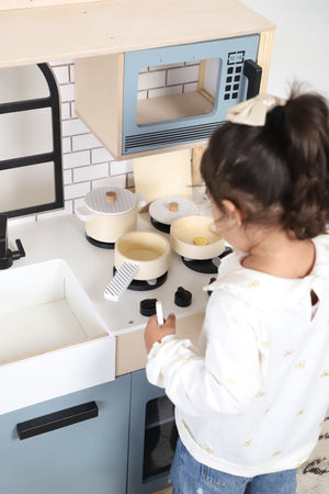 Birch & Bug WonderKitchen – Premium Wooden Play Kitchen - The Mom Store