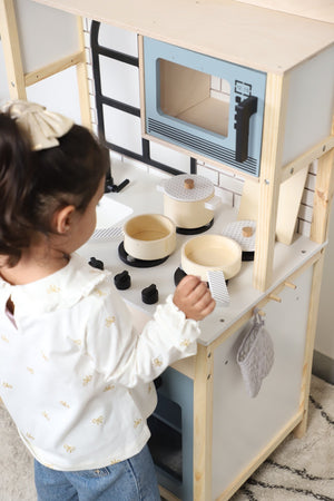 Birch & Bug WonderKitchen – Premium Wooden Play Kitchen - The Mom Store
