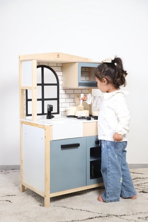 Birch & Bug WonderKitchen – Premium Wooden Play Kitchen - The Mom Store