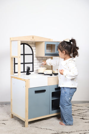 Birch & Bug WonderKitchen – Premium Wooden Play Kitchen - The Mom Store