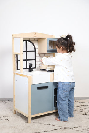 Birch & Bug WonderKitchen – Premium Wooden Play Kitchen - The Mom Store