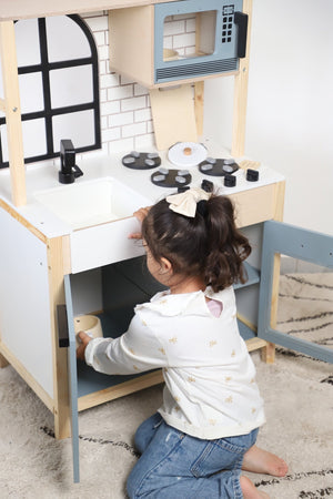 Birch & Bug WonderKitchen – Premium Wooden Play Kitchen - The Mom Store