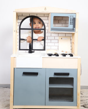 Birch & Bug WonderKitchen – Premium Wooden Play Kitchen - The Mom Store