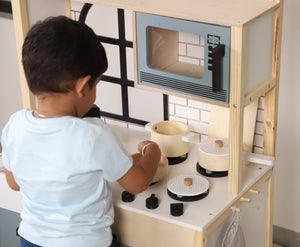 Birch & Bug WonderKitchen – Premium Wooden Play Kitchen - The Mom Store