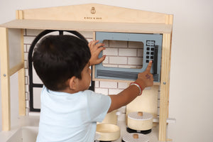 Birch & Bug WonderKitchen – Premium Wooden Play Kitchen - The Mom Store