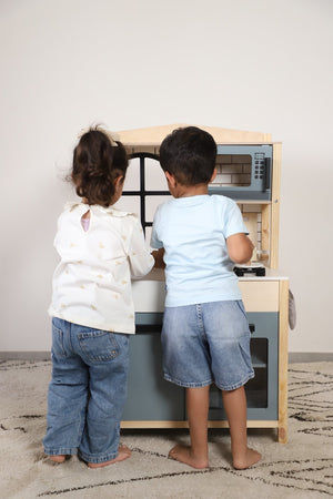 Birch & Bug WonderKitchen – Premium Wooden Play Kitchen - The Mom Store
