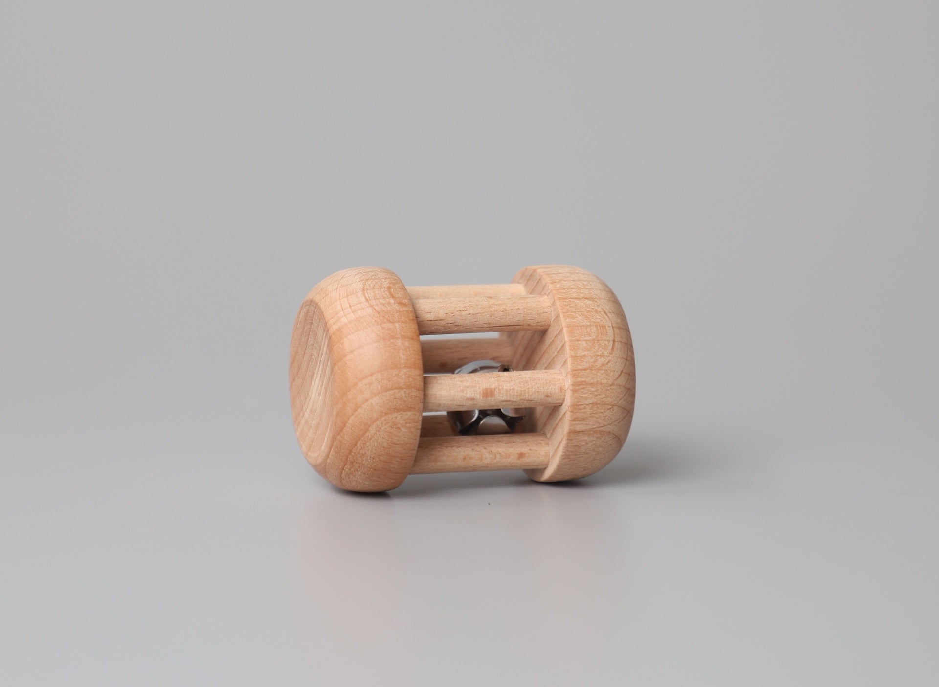 Birch & Bug Mini Cylinder Rattle – Natural