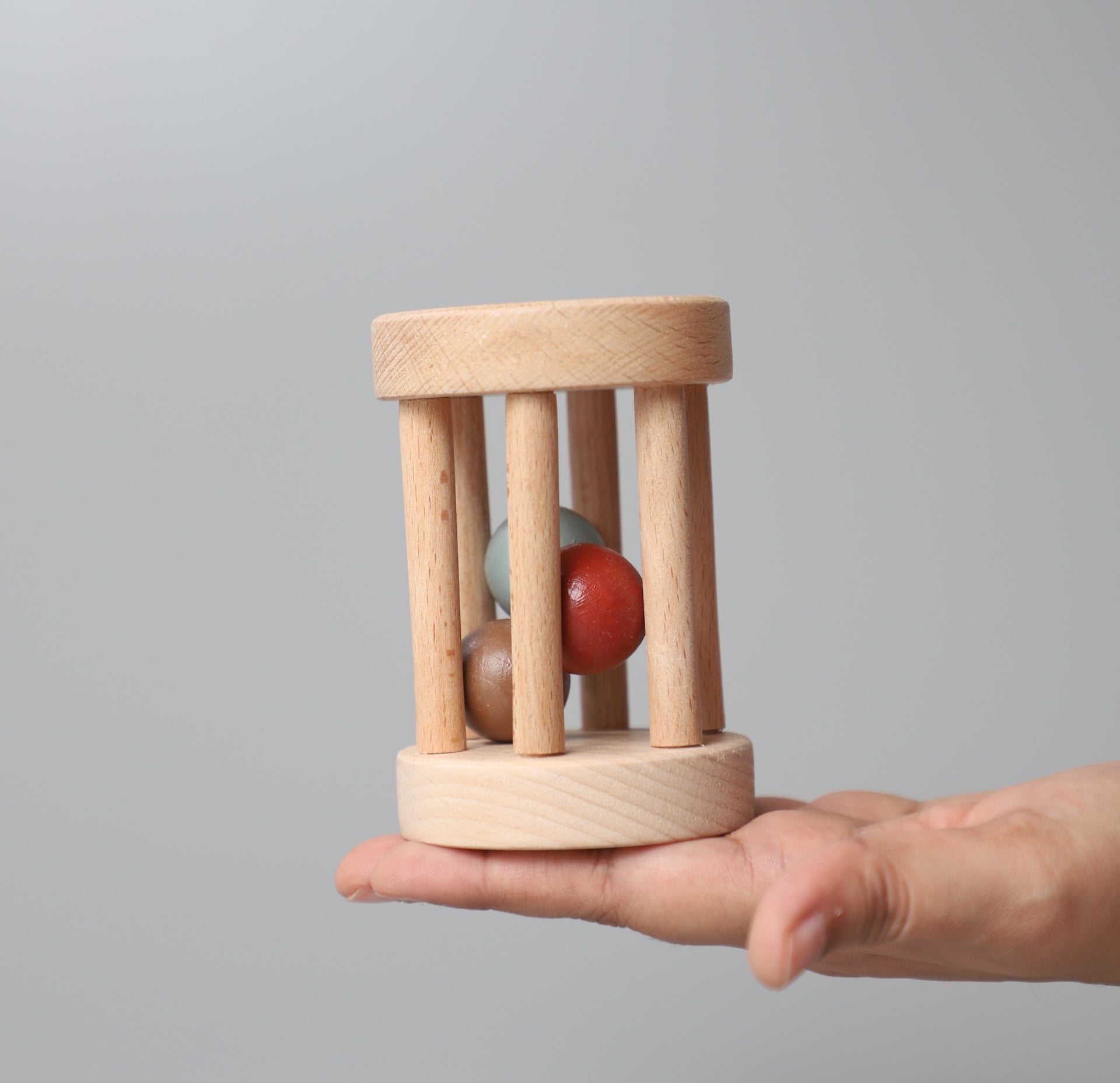 Birch & Bug Cylinder Rattle – Earth Tones