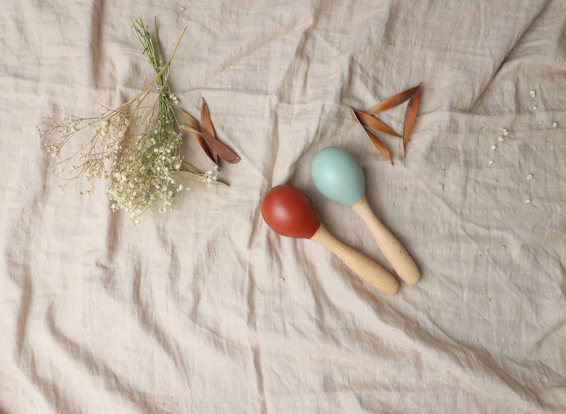 Birch Maracus Set of 2 - In Beechwood