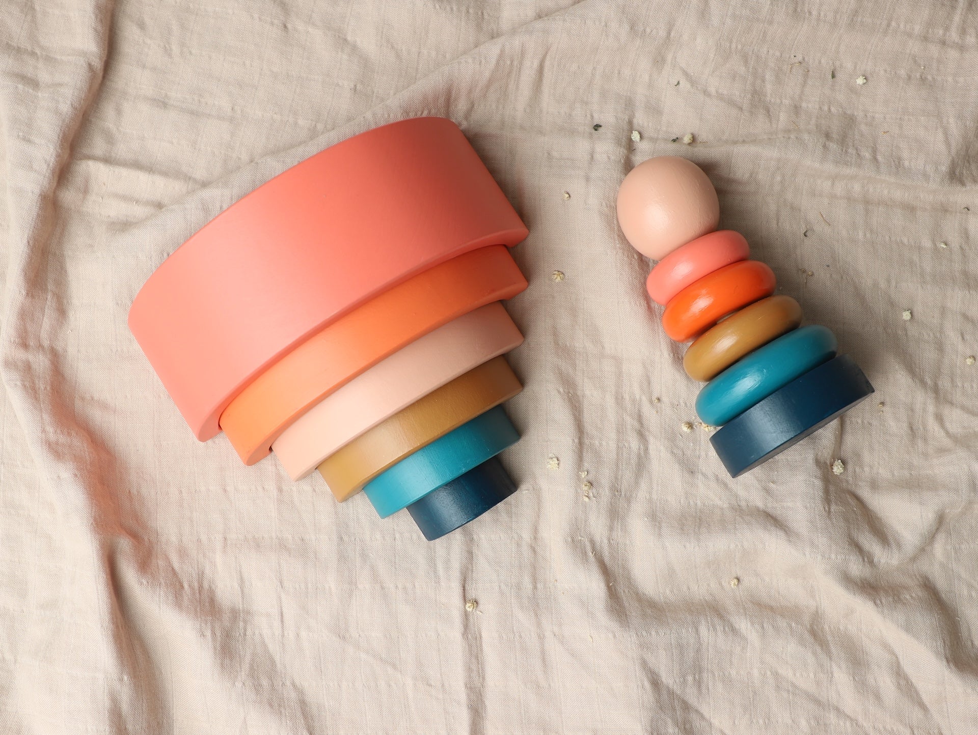 Birch & Bug Ring Stacker - Sunset