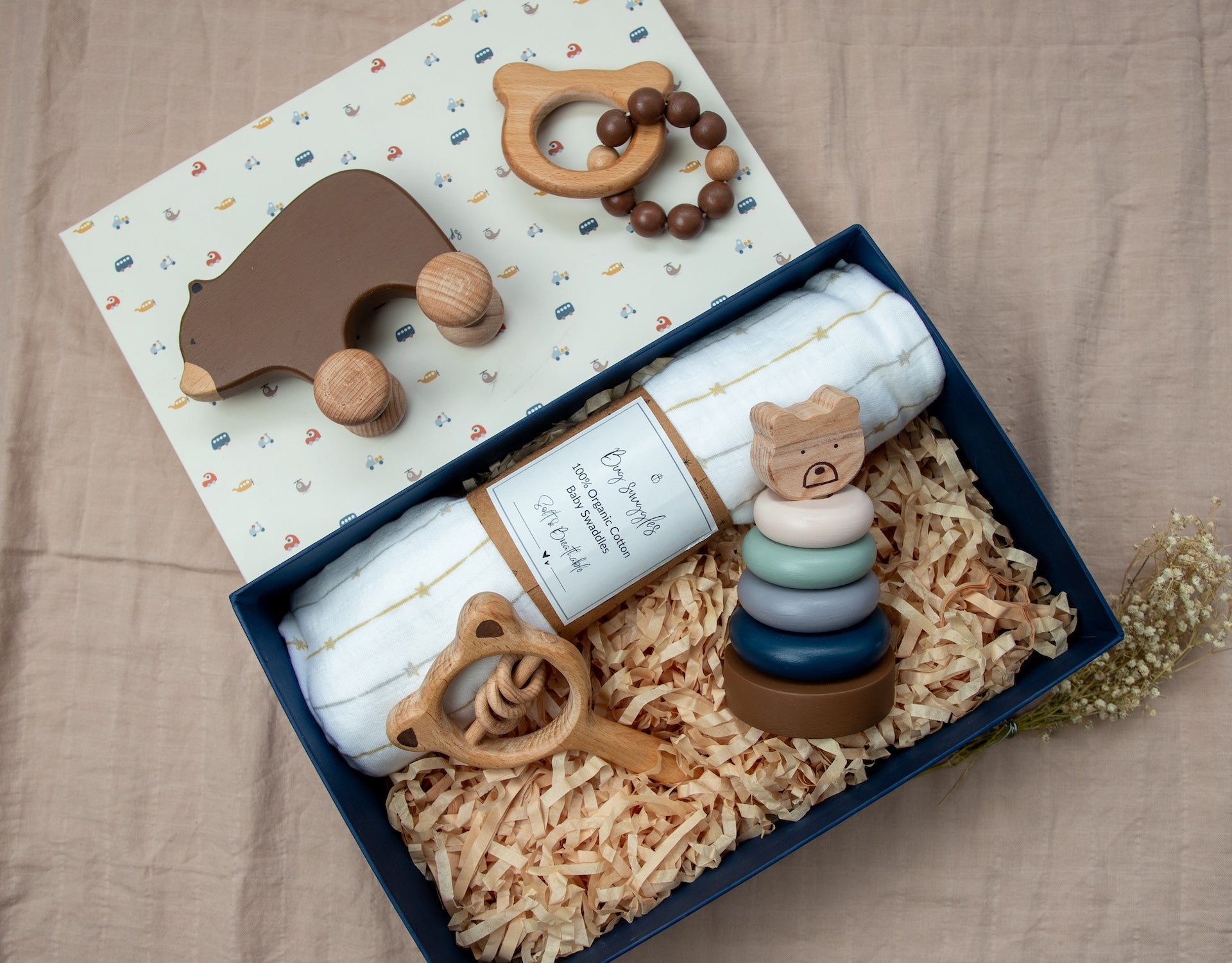 Birch & Bug Bear Newborn Gift Box - Set of 5