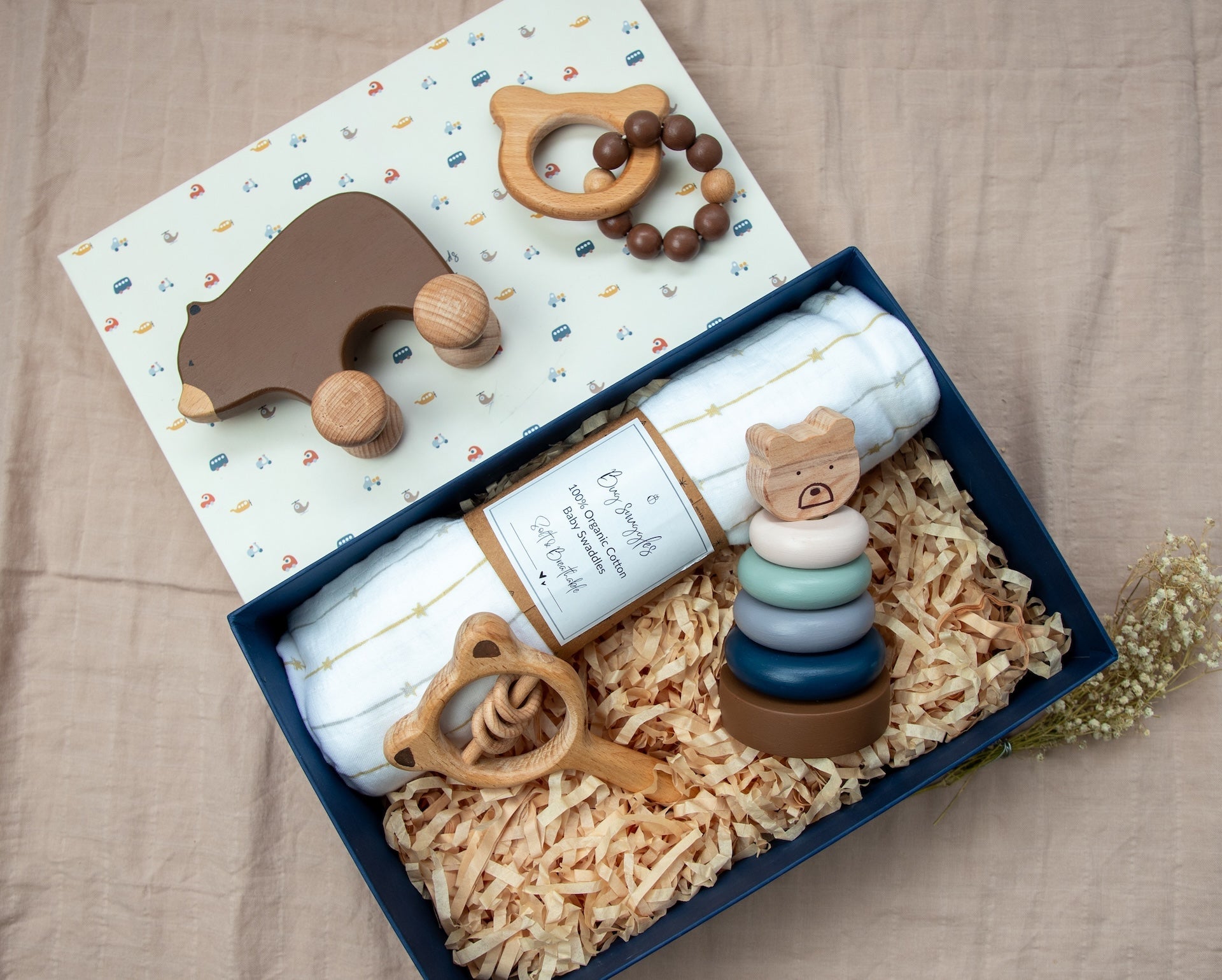 Birch & Bug Bear Newborn Gift Box - Set of 5
