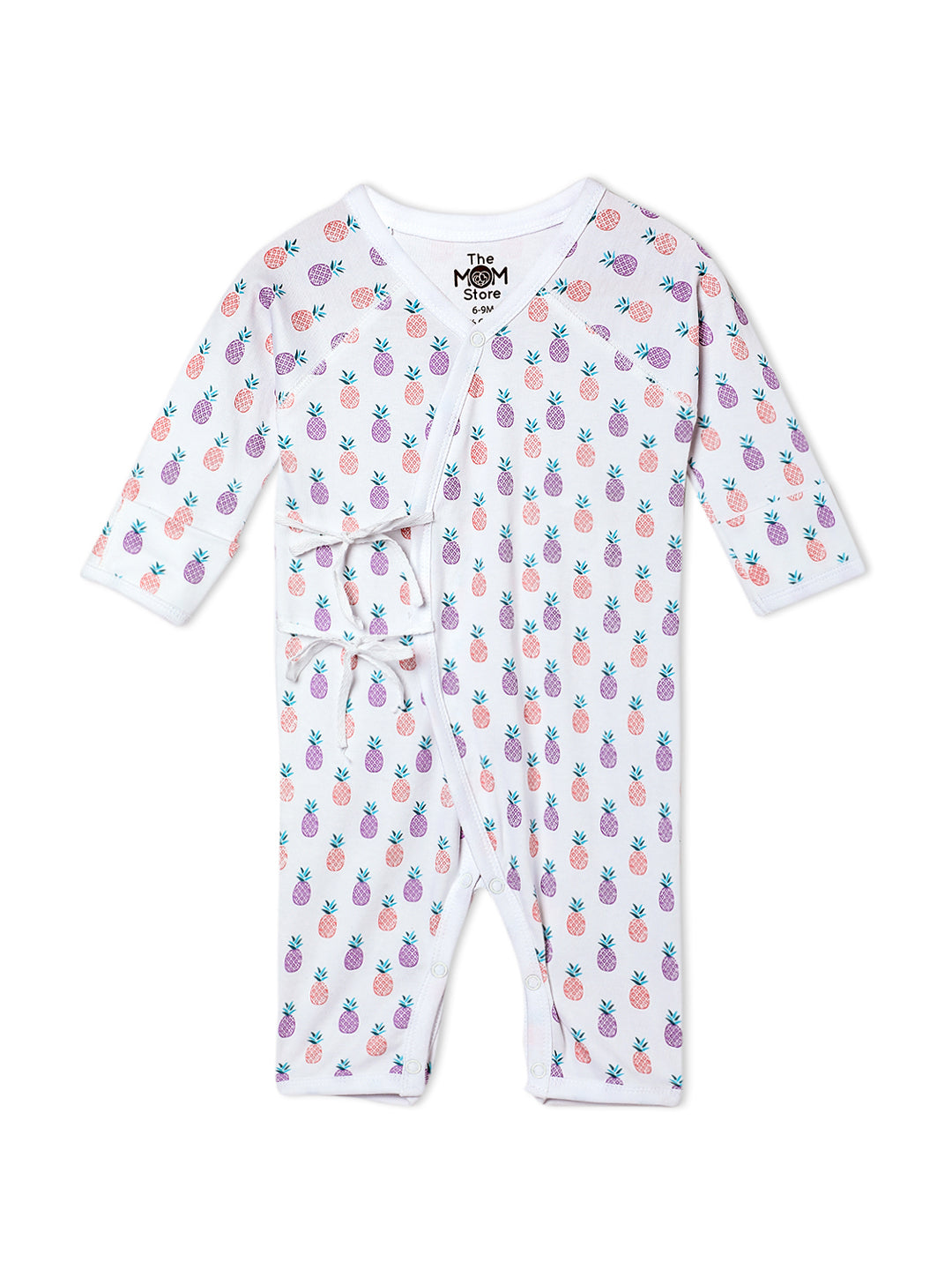 Jabla Infant Romper Combo Of 3: Fresh Slice For The Day-I Pine For You-Roses