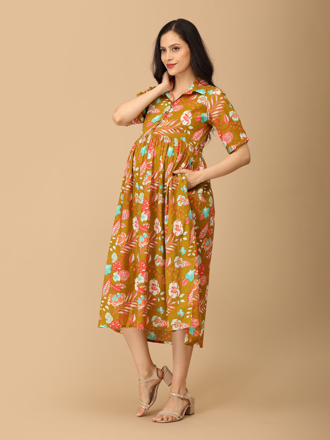 In Living Color Maternity and Nursing Dress